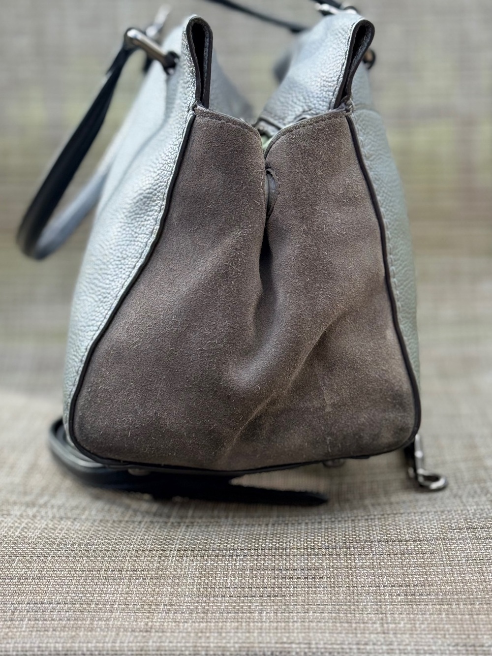 Coach Colorblock Mixed Leather Fulton Satchel - Picture 4 of 10